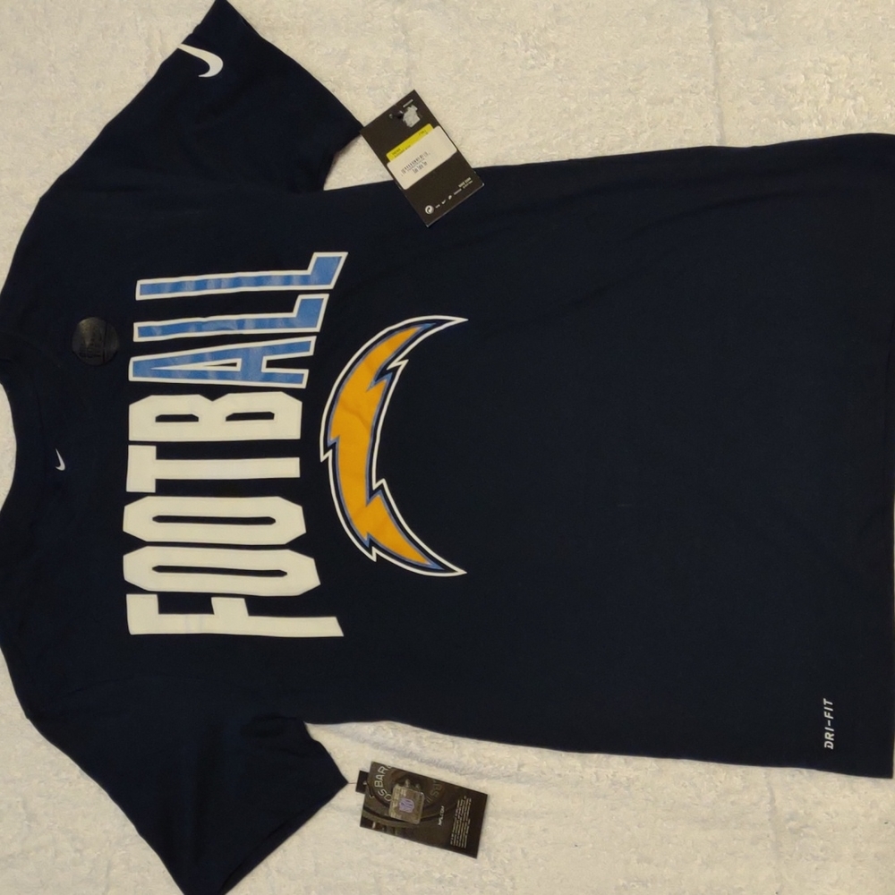 Nike LA Chargers Men's Small Dri-fit T-shirt.  New with Tags. NFL